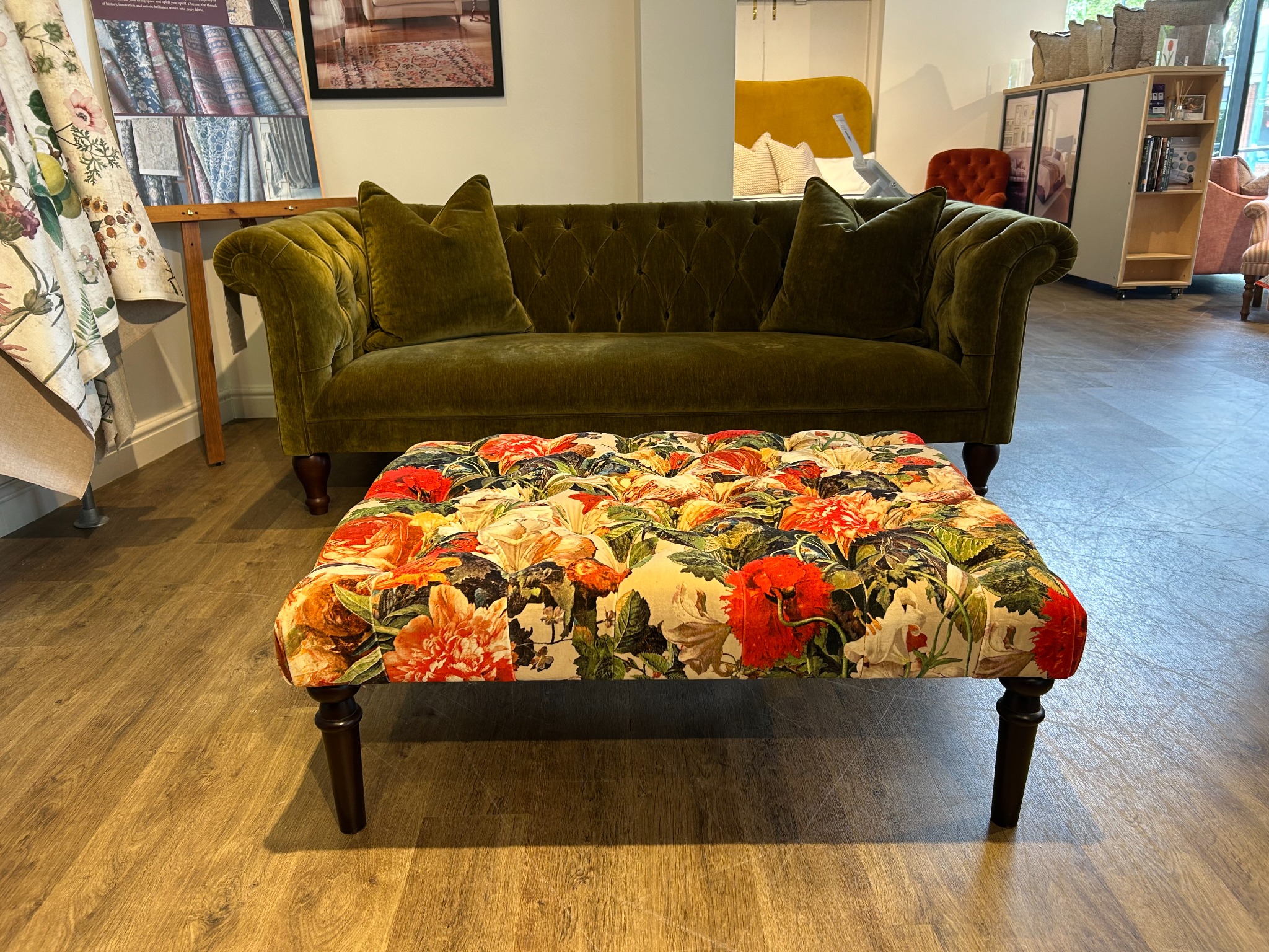 Re-upholstered furniture